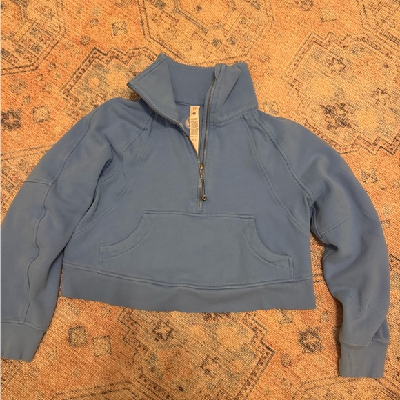 lululemon athletica Other - lululemon scuba over sized Quarter-Zip Cropped Pullover